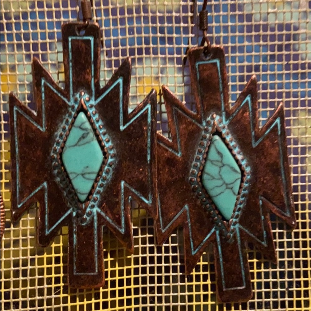 Lot of free people western earrings